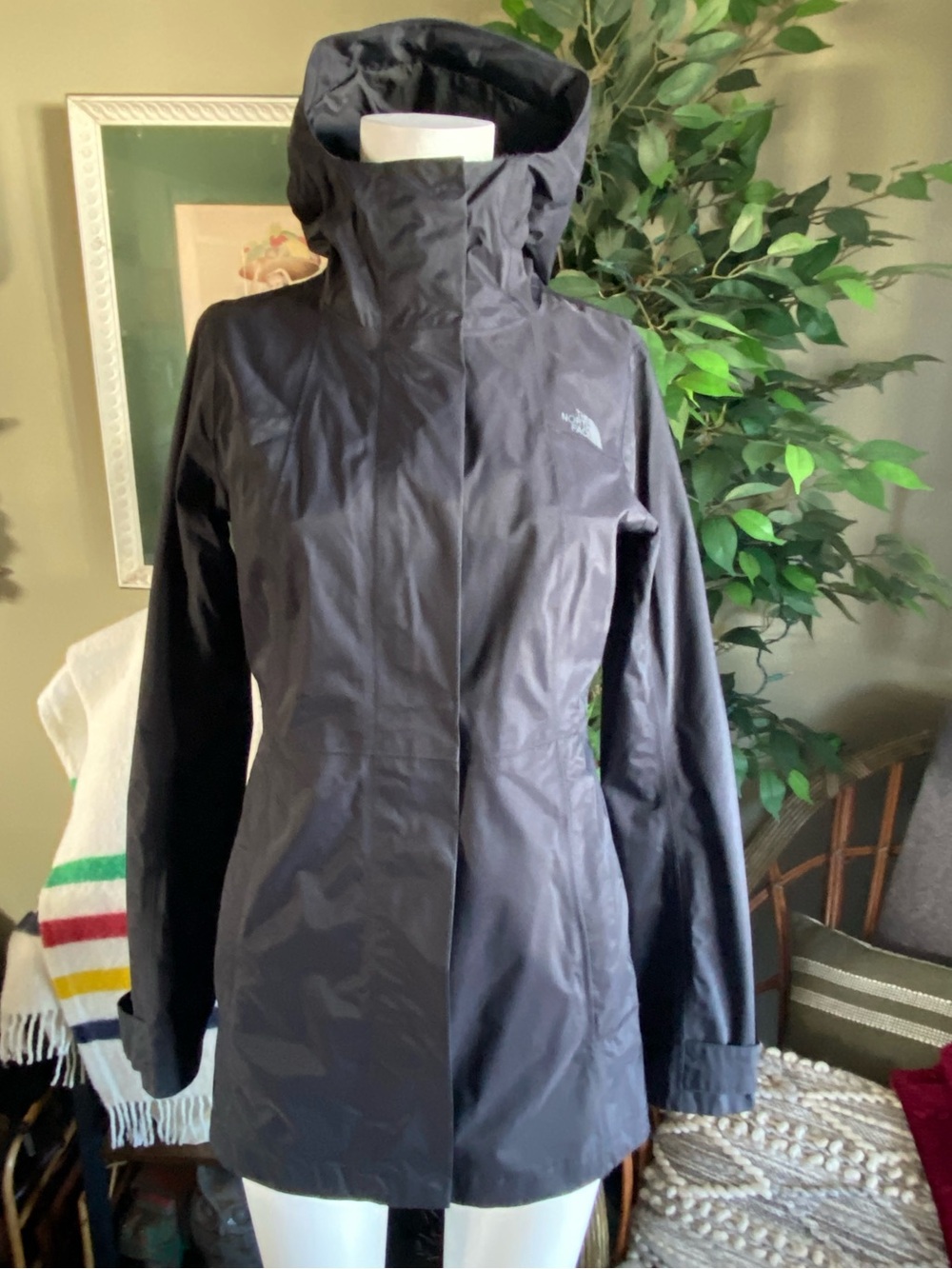 The North Face Women's Black Hooded Trench Coat